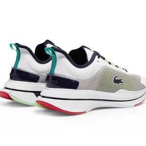 LACOSTE | run spin ultra lace up sneaker in white/blue size 9.5